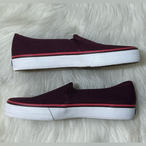 Keds Double Decker Slip On Sneaker Softerra Burgundy - Picture 5 of 7